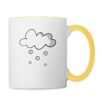 snow - Contrasting Mug - white/yellow - Right