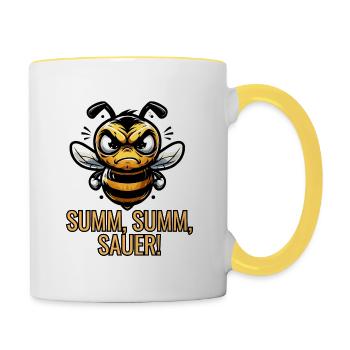 Buzz Buzz Sour Bee - Contrasting Mug - white/yellow - Right