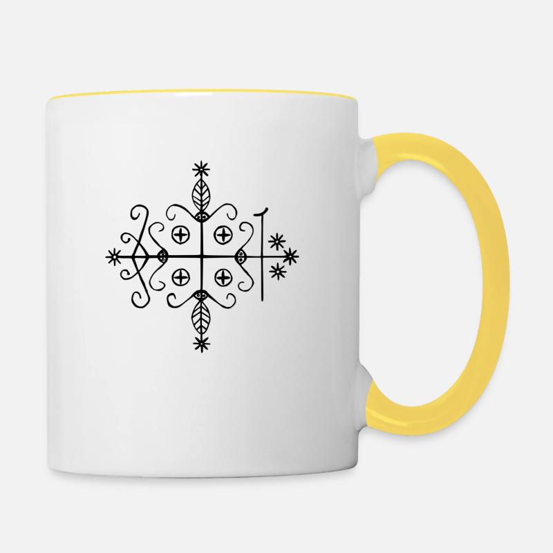 Legba - Contrasting Mug - white/yellow