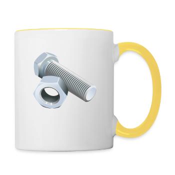 screw - Contrasting Mug - white/yellow - Right