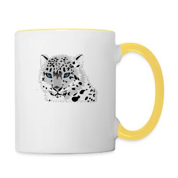 TIGRE POLAIRE - Mug contrasté - blanc/jaune - Droite