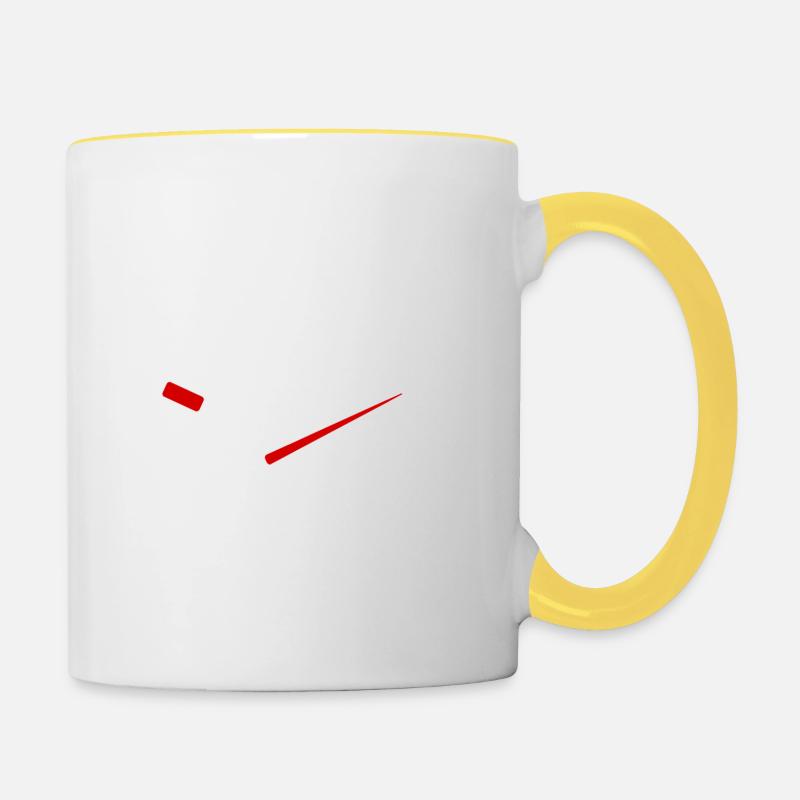 Sarcasme dictons drôles - Mug contrasté - blanc/jaune