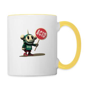 Acid Tino - Tasse zweifarbig - Weiß/Gelb - Rechts