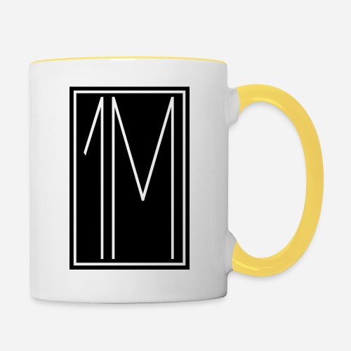 1M/One MVMNT Logo schwarz - Tasse zweifarbig