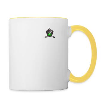 GolfEr Golfer - Tasse zweifarbig - Weiß/Gelb - Rechts