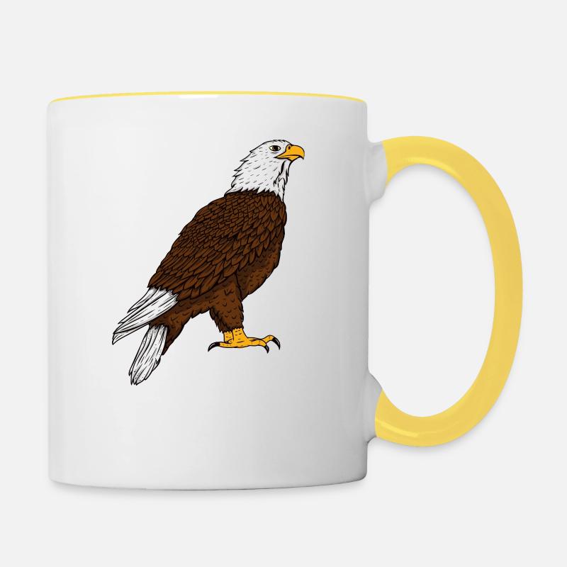 eagle - Contrasting Mug - white/yellow