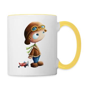 aviator - Contrasting Mug - white/yellow - Right