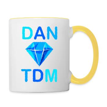 Rumbled DAN TDM - Tasse zweifarbig - Weiß/Gelb - Rechts