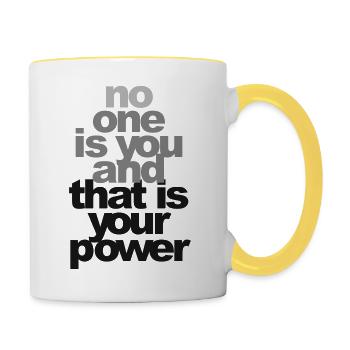 No one's like you! - Contrasting Mug - white/yellow - Right