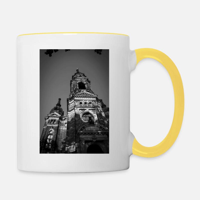 Église de la Trinité - Mug contrasté - blanc/jaune