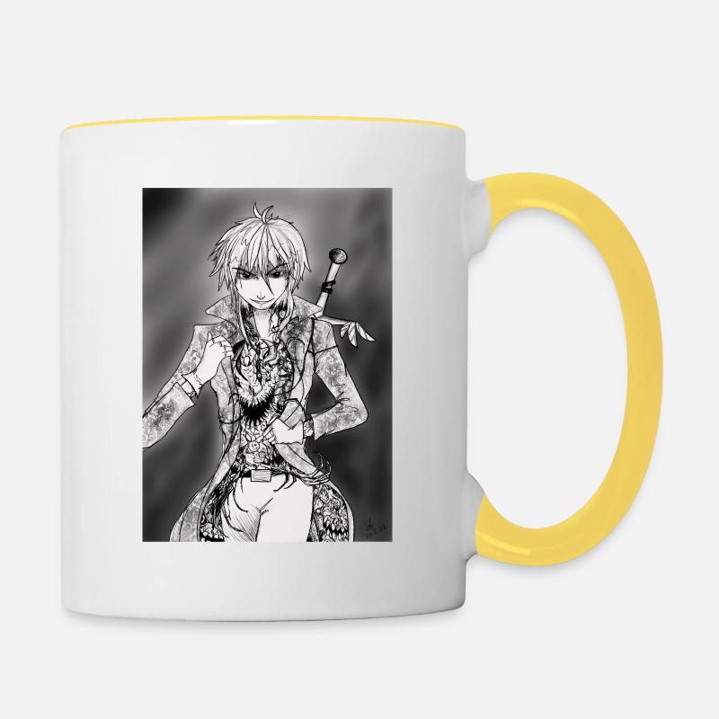 Inner Demons - Tasse zweifarbig - Weiß/Gelb