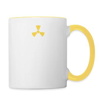Keep calm and let the nuclear engineer handle it - Tasse zweifarbig - Weiß/Gelb - Rechts