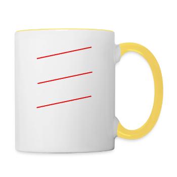 meilleur vente bonne année 2023 2024 - Mug contrasté - blanc/jaune - Droite