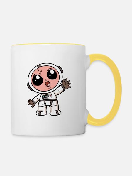 Obi Sol. Kenobi Winke - Tasse zweifarbig - Weiß/Gelb