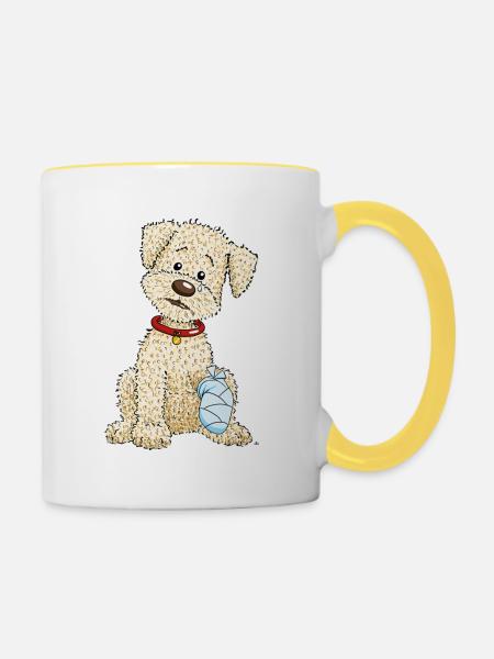 Pinoaua1 - Tasse zweifarbig - Weiß/Gelb