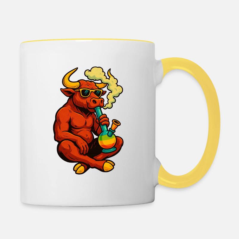 Toro Loco - Mug contrasté - blanc/jaune