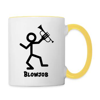 Instrument Tromp - Mug contrasté - blanc/jaune - Droite