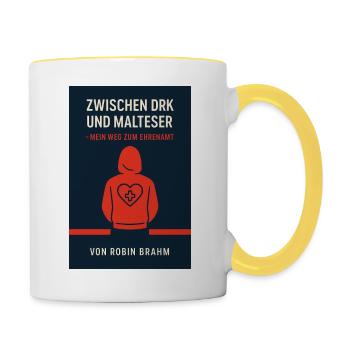 Ehrenamt Lebt - Tasse zweifarbig - Weiß/Gelb - Rechts