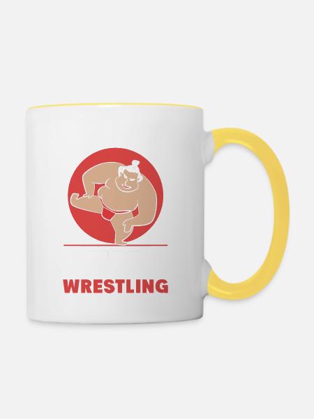 Sumo - Tasse zweifarbig - Weiß/Gelb