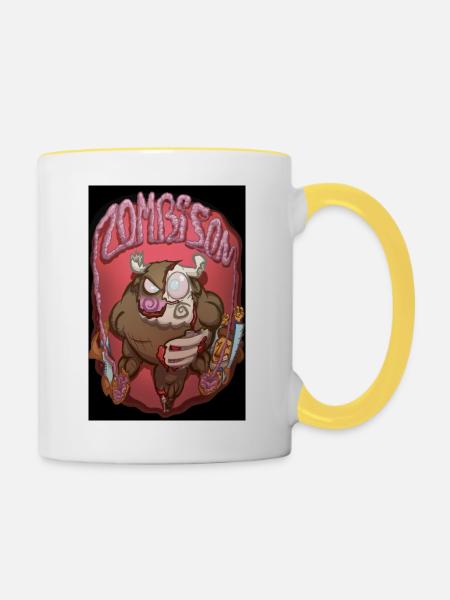 Zombison 3 Poster - Tasse zweifarbig - Weiß/Gelb