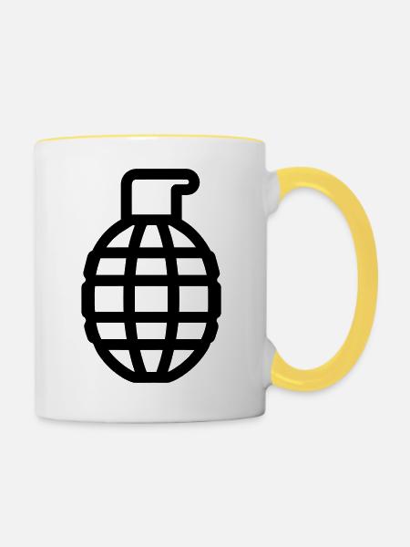 Grenada - Tasse zweifarbig - Weiß/Gelb