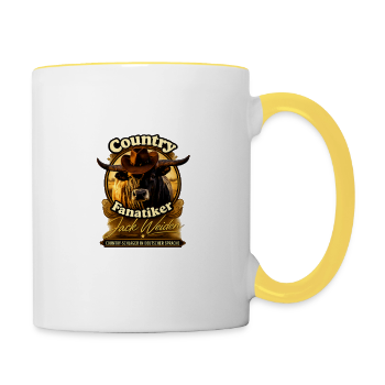 Country Fanatiker – Logo - Tasse zweifarbig
