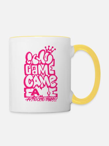 CAMEONE-PINK - Tasse zweifarbig - Weiß/Gelb