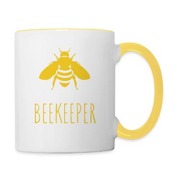 Beekeeper Abeille Apiculteur - Mug contrasté - blanc/jaune - Droite