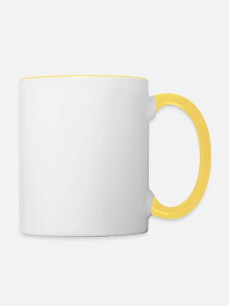 kosovo - Contrasting Mug - white/yellow
