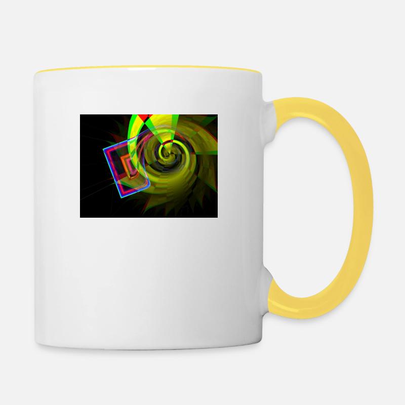 Lateralus - Tasse zweifarbig - Weiß/Gelb