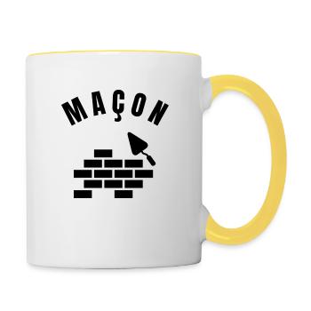 Mason Collection - Profession - Contrasting Mug - white/yellow - Right