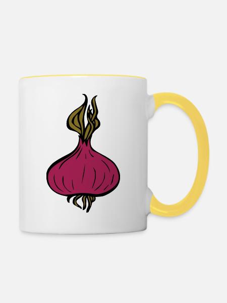 onion - Tasse zweifarbig - Weiß/Gelb
