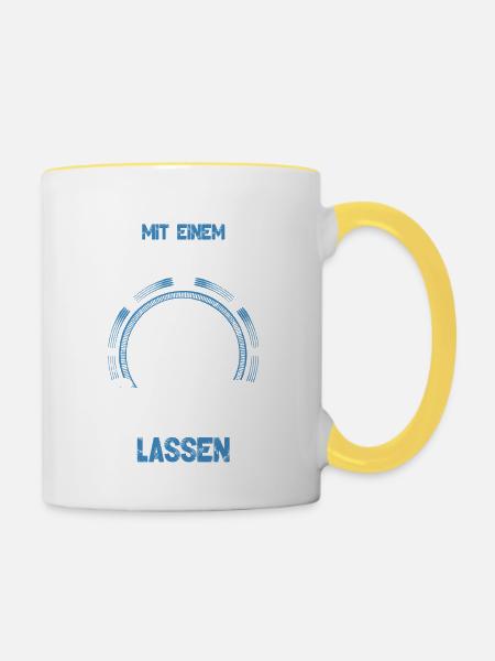 Imker - Tasse zweifarbig - Weiß/Gelb