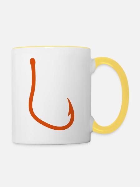 ANGELHAKEN - Tasse zweifarbig - Weiß/Gelb