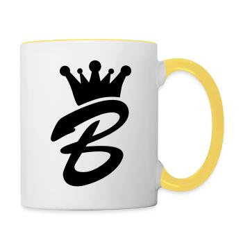 b_krone__f1 - Contrasting Mug - white/yellow - Right