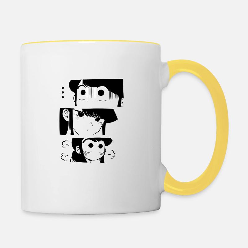 Mr. Komi - Tasse zweifarbig - Weiß/Gelb