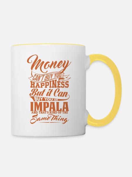 GELD UND IMPALA Y - Tasse zweifarbig - Weiß/Gelb