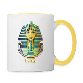 PHARAON TOUTANKHAMON - Mug contrasté - blanc/jaune - Droite