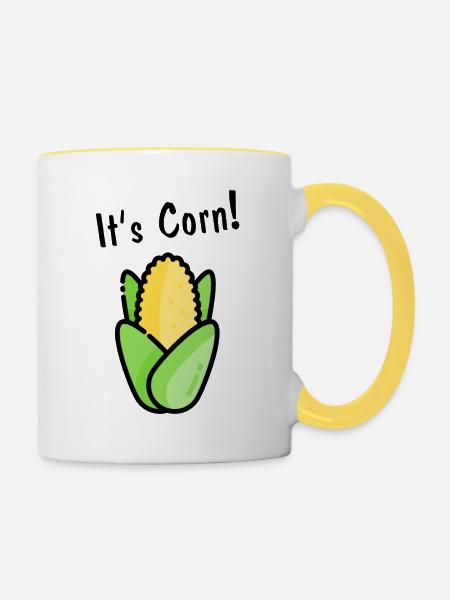 It's corn! - Tasse zweifarbig - Weiß/Gelb