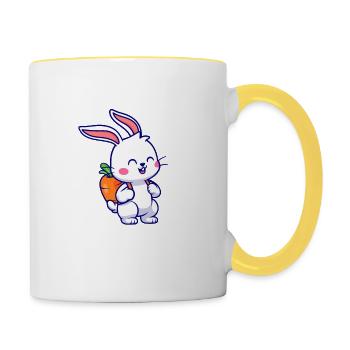 this is my Christmas Pajama - Tasse zweifarbig - Weiß/Gelb - Rechts