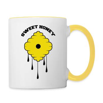 Sweet Honey - Contrasting Mug - white/yellow - Right