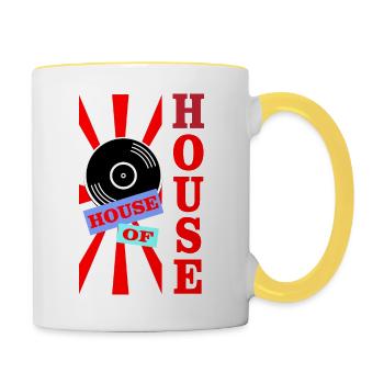HOUSE OF HOUSE - Mug contrasté - blanc/jaune - Droite