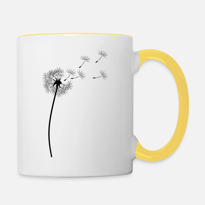Dandelion - Contrasting Mug - white/yellow