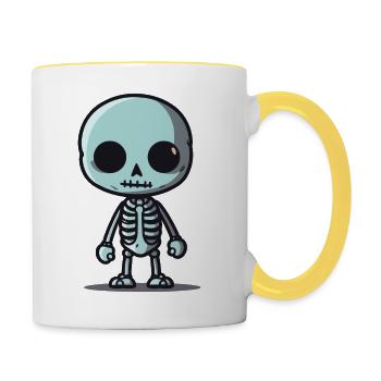 Skeleton - Contrasting Mug - white/yellow - Right