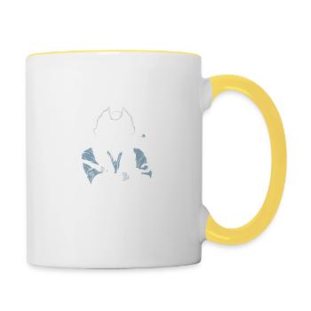 I Am The Reason Why All The Rum Is Gone Pirate - Contrasting Mug - white/yellow - Right