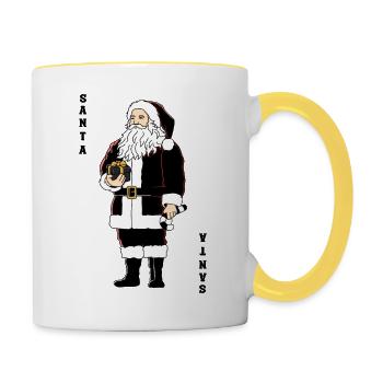 I Got Santa Ver 2 - Contrasting Mug - white/yellow - Right