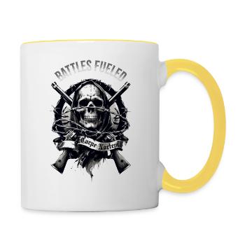 Hunter s Wrath - Tasse zweifarbig - Weiß/Gelb - Rechts