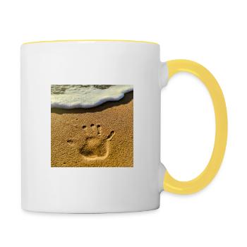 Sands of fame - Tasse zweifarbig - Weiß/Gelb - Rechts