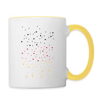 Allemagne - Noir Rouge Or 6 - Mug contrasté - blanc/jaune - Droite