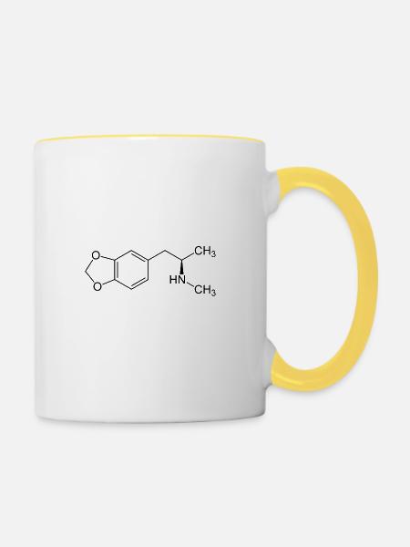 Ecstasy - Tasse zweifarbig - Weiß/Gelb